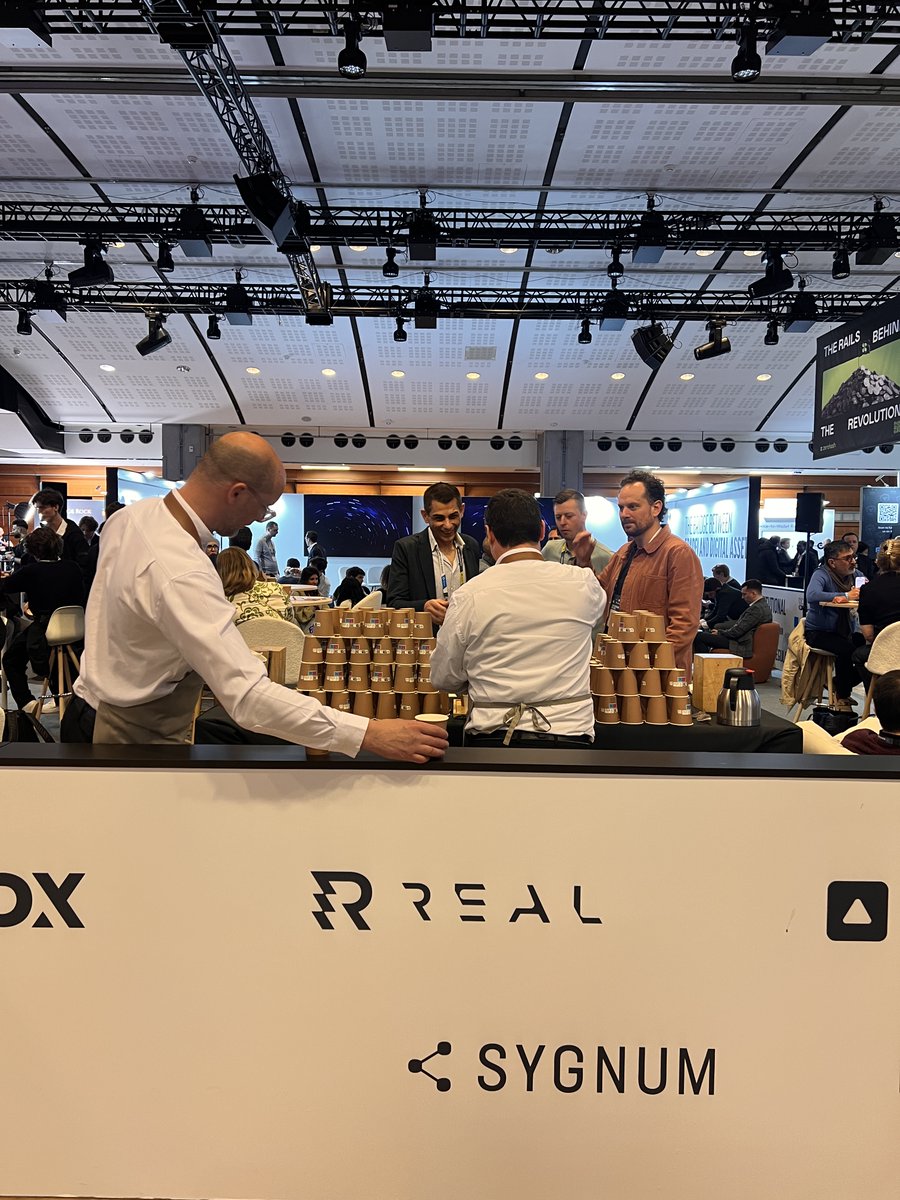 Day 1 at <a href="/ParisBlockWeek/">Paris Blockchain Week</a> is already behind us, and the atmosphere has been excellent.

The REAL team has had a packed schedule with multiple appearances, conversations, and meetings throughout the day - including with <a href="/KASTxyz/">KAST</a> and <a href="/SpectrumNodes/">Spectrum Nodes | @PBW 🇫🇷🥖</a>, alongside many other great teams