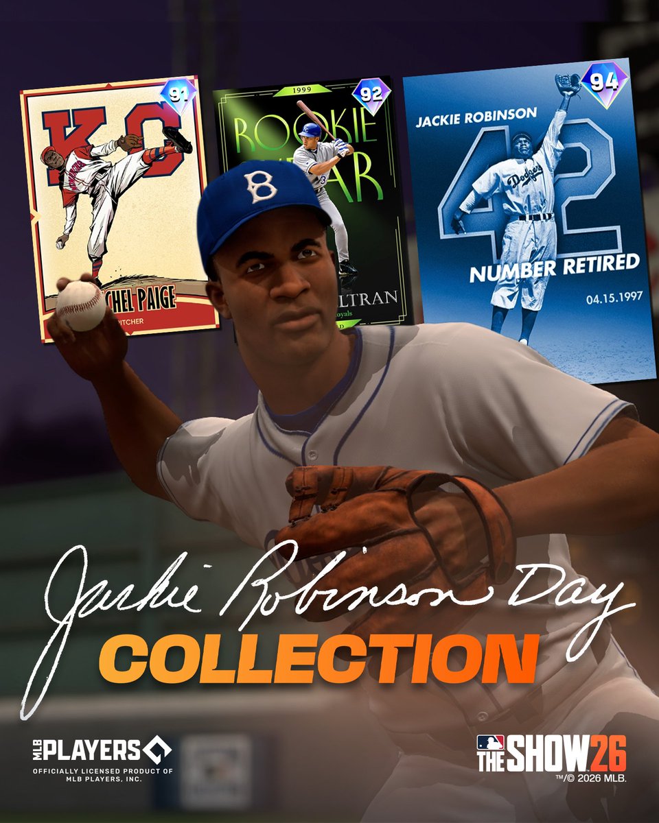 On Jackie Robinson Day, all the content today leads to 4️⃣2️⃣! 🔥⚾️
 
#MLBTheShow #Jackie42