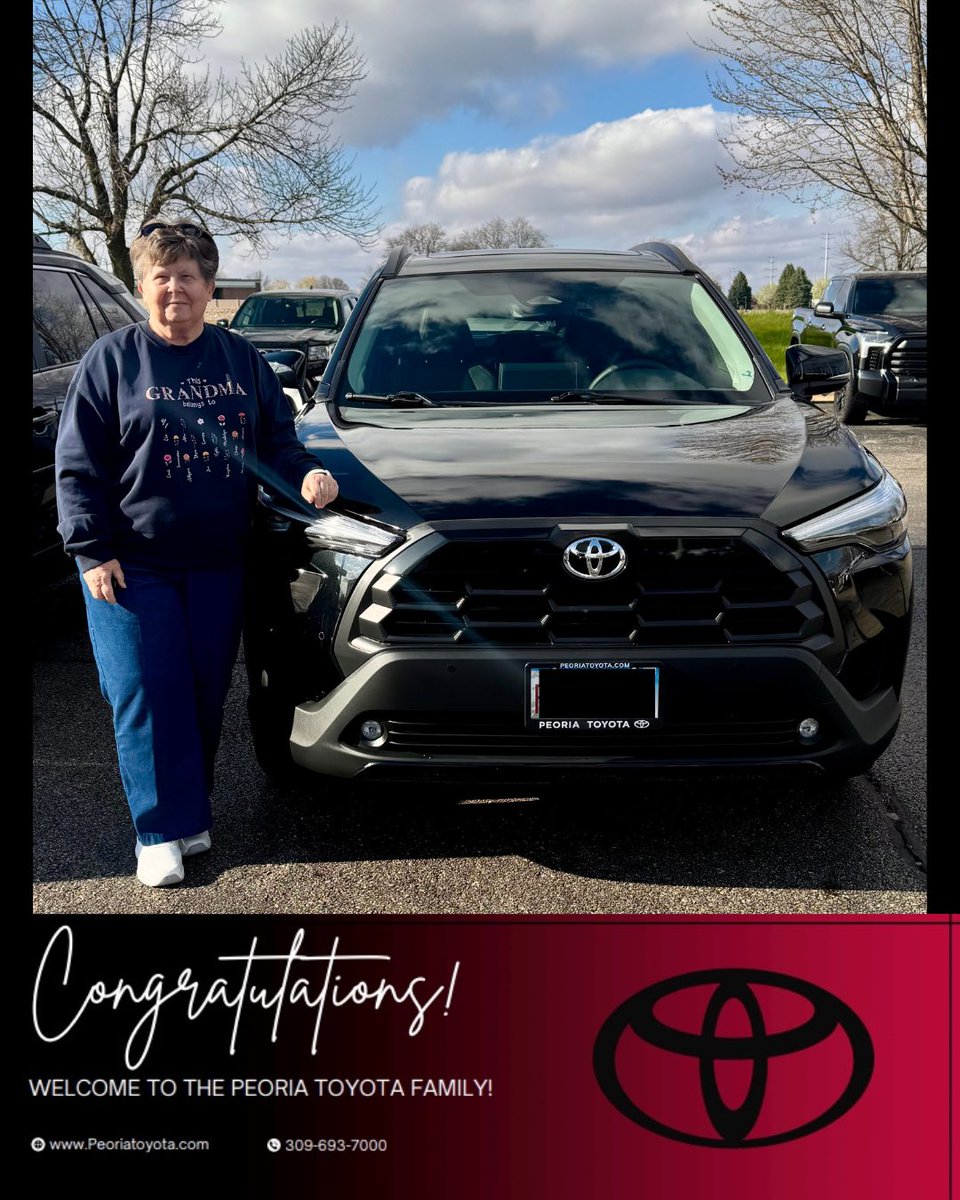 Peoria_Toyota's tweet image. Big congrats to all of Max’s Toyota customers who recently drove off in their new and pre-owned vehicles! 🎉🚗 

We truly appreciate your trust in our team and couldn’t be happier for you all. Wishing you many miles of memories ahead! 

#Toyota #CustomerAppreciation #NewCarDay