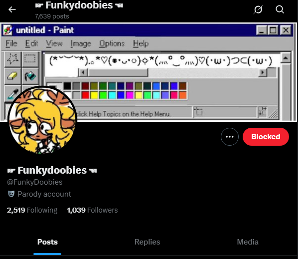 Scratch (retired parody) tweet media