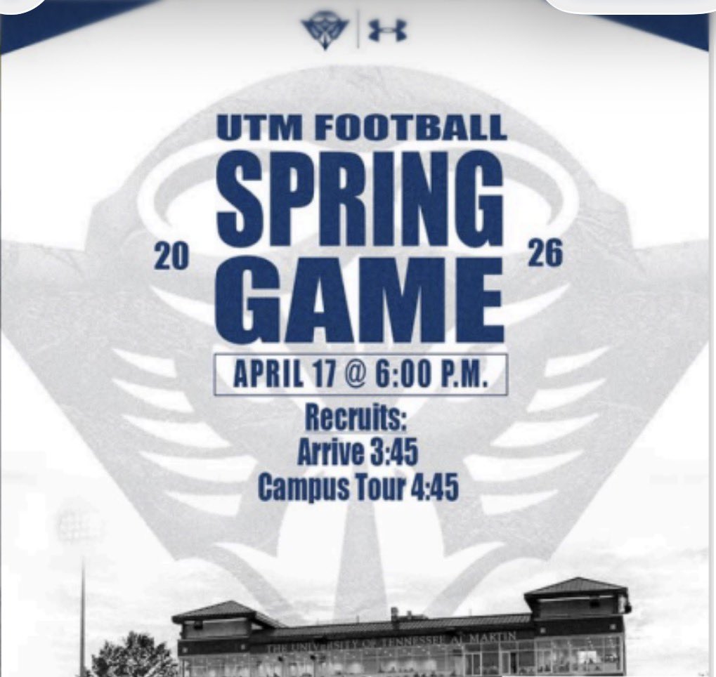 AndreMarchman's tweet photo. I was blessed to be invited to the UTM football spring game this Friday I wanna give a special thanks to @Coach_JSimpson
@CoachGlass70
@CoachLeno_UTM
For giving me this opportunity https://t.co/qqNxy0ee8t