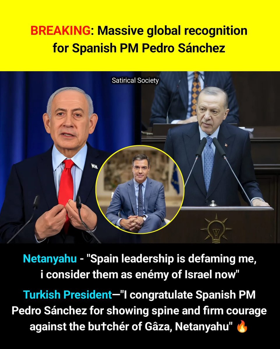 Ravishkumarrrr's tweet image. Sánchez has now become the face of Europe.🫡 #spain #isreal #turkey #turkish