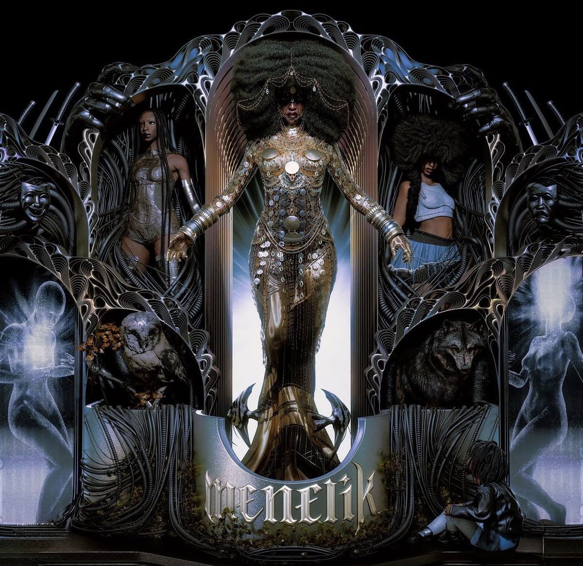 StarAcGang's tweet photo. La DA d’Ebony pour son album « MENELIK » c’est vraiment une dinguerie 🤯 
#StarAcademy #Ebony #Menelik https://t.co/uht1ynKMCM