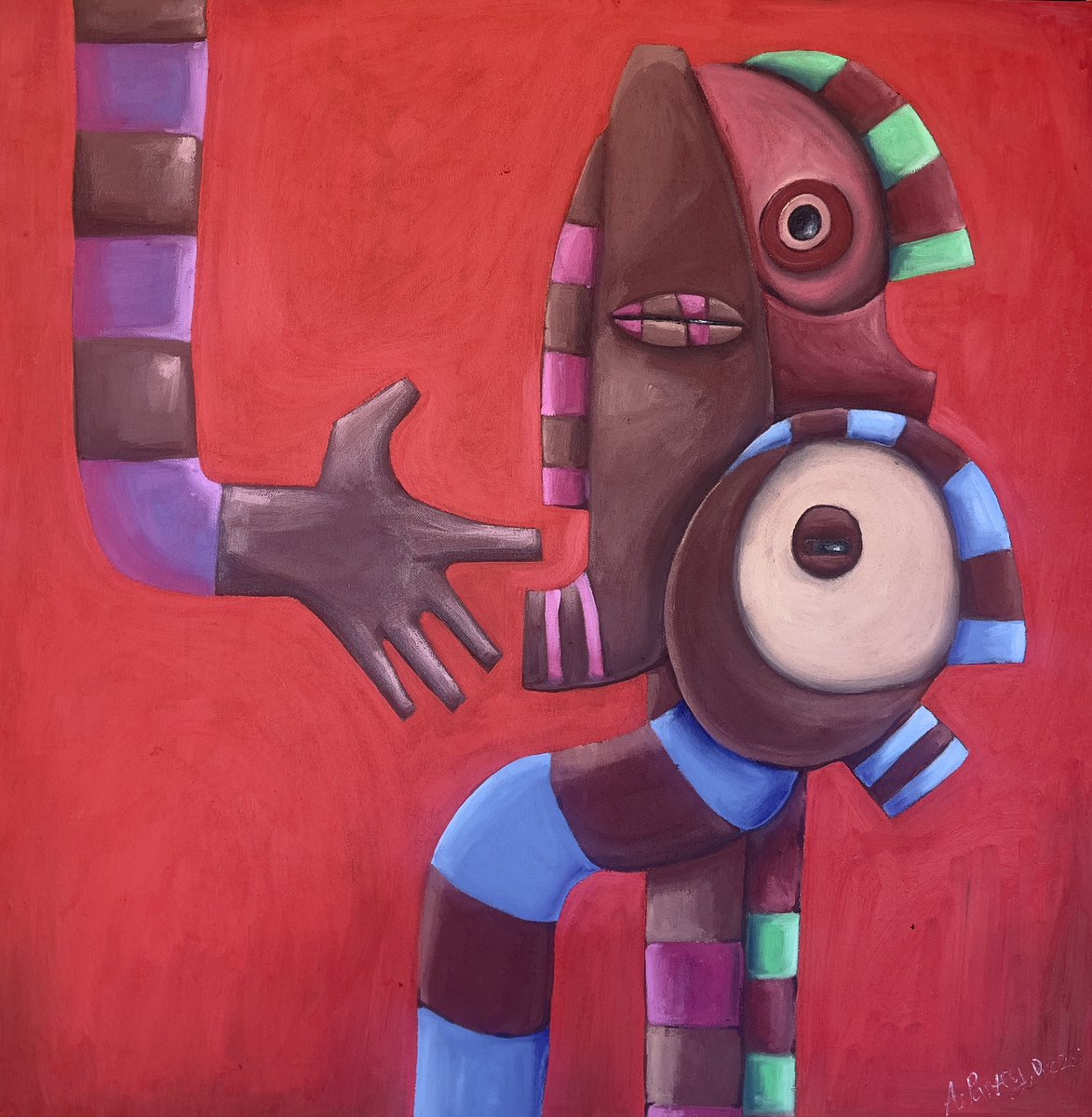 AhmedPartey's tweet photo. A bargain,
oil on canvas,
87cm x 89cm. https://t.co/eqqNkDKU2i