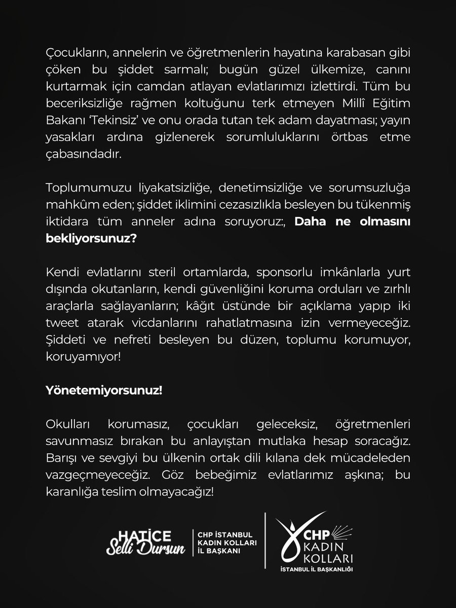 Dün Şanlıurfa, bugün Kahramanmaraş...

Dün Şanlıurfa’da yaşanan ve çok sayıda yaralımızın tedavi gördüğü dehşetin sızısı henüz dinmemişken, bugün Kahramanmaraş’tan gelen yeni bir haberle sarsıldık. 

Her sabah evde sevgiyle hazırlanan kahvaltı sofralarından, "iyi dersler"