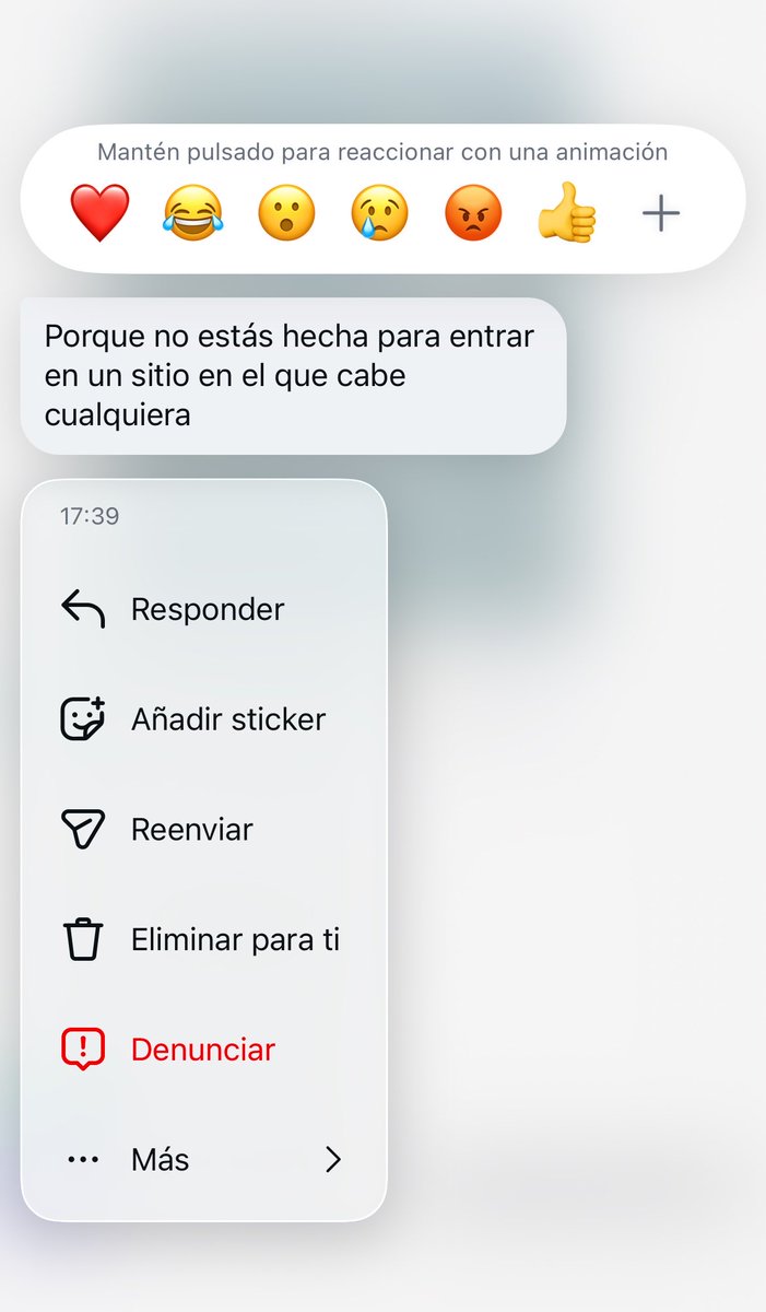 Que te quieran en un mensaje es algo así