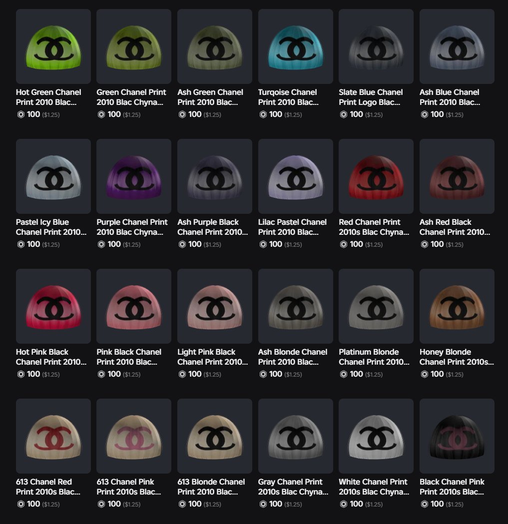 ripmcqueen's tweet image. NEWWWW 2010s CHANELICA BLAC CHYNA BLUNT BANGS OUT NOWWWWWWWW!!!!!!!!!!!! RUSH DAT
also roblox fix ur website, why are they 90 upon publishing and 100 on the store front?! look at our economy david

link -&amp;gt; roblox.com/catalog?Keywor…

#roblox #RobloxDev #robloxhair #robloxugc