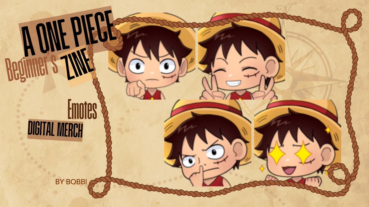 NewsCooZines's tweet photo. 🌊 Merch Spotlight 🏴‍☠️

Luffy has some of the best reactions in the series! Now you can also use his reactions as emotes by jenobeb0o #opzine https://t.co/Qbx8zBStTx