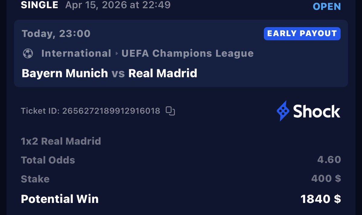 This marks the end of my sportsbetting journey if it doesn’t hit

I got absolutely c*cked by Liverpool Yesterday. I don’t think Bayern will lose but I have no option 4.6x is good value in these desperate times

4 comments win $25 each if it hits . Pray for me ❤️