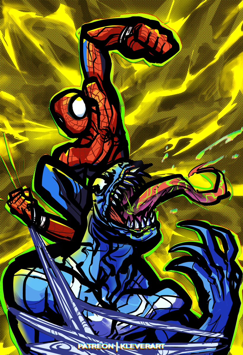 kleverART's tweet image. You wanna go for a ride?  🛸🛸

#spiderman #venom #mvc2 #Streetfighter #marvel