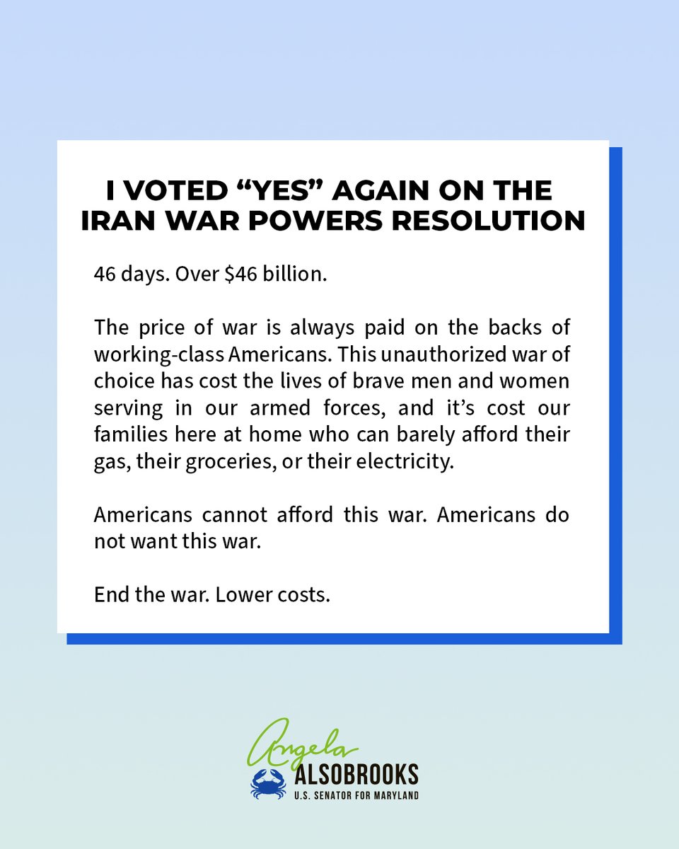 Senator Angela Alsobrooks tweet media