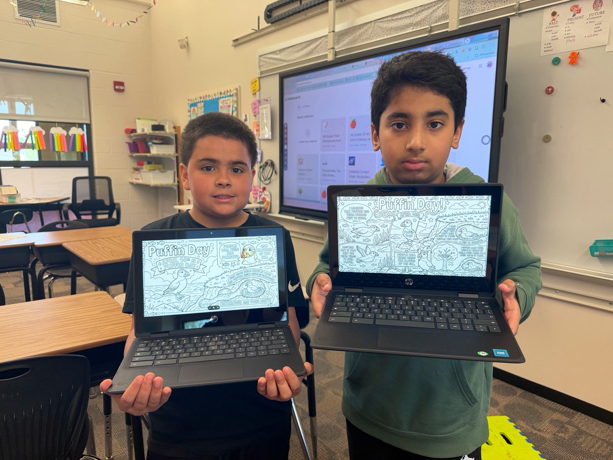 Clearview_ELL's tweet photo. 3rd &amp; 4th grade used Google’s Gemini to create infographics to show what they learned after reading a text on Capybara’s and Puffins.  @clearprincipal #hpsdawesome https://t.co/JM6NTyCt64