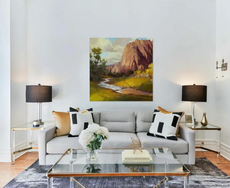 SHendersonArt's tweet image. The stream barely made a murmur, while the breeze was soft and sibilant. And were those, could it possibly be, crickets singing in the background?

Hop Valley canvas print -- link to purchase is in the replies.

Free shipping in the USA and Canada.

#zion #nature #hiking