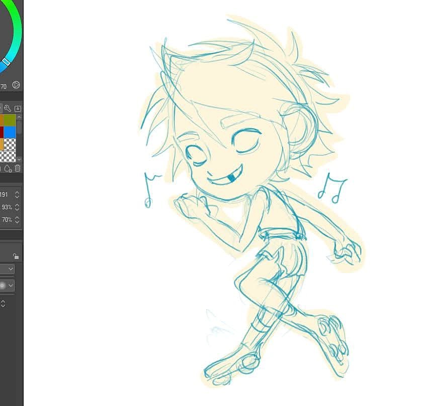 This blue hair twink