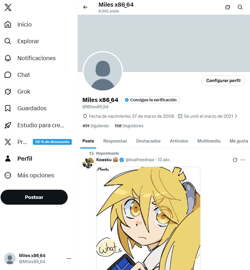 Miles x86_64 tweet media