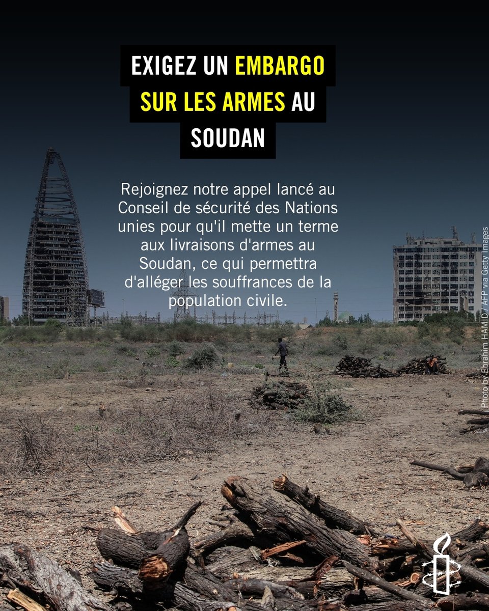 Au Soudan, les civils sont  les cibles depuis 3 ans du conflit entre les forces armées soudanaises (FAS) et les forces de soutien rapide (FSR). Les crimes de guerre et contre l'humanité semblent laisser la communauté internationale de marbre.

Pétition👉
amn.st/6017B64XM5