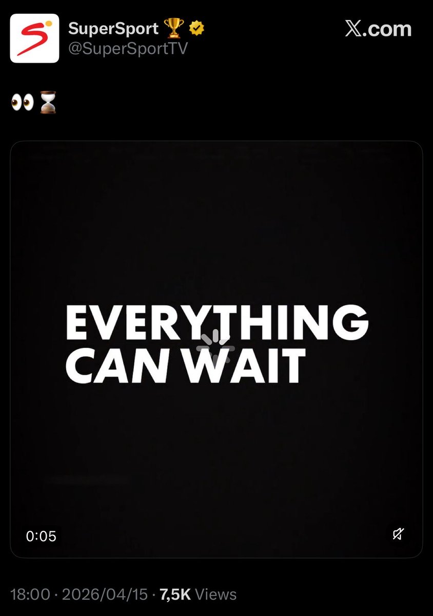 destinyzee's tweet image. #InCaseYouMissedIt

Low key this is beautiful @SuperSportTV you cooked. Y’all got us at Idris🫠 haibo, does this mark the countdown? 

#EverythingCanWait