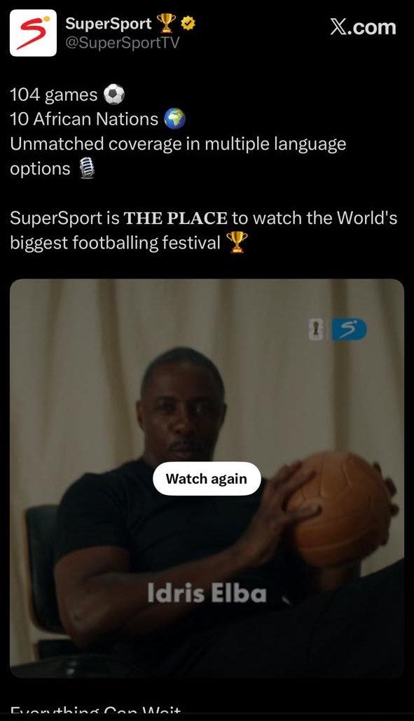 destinyzee's tweet image. #InCaseYouMissedIt

Low key this is beautiful @SuperSportTV you cooked. Y’all got us at Idris🫠 haibo, does this mark the countdown? 

#EverythingCanWait