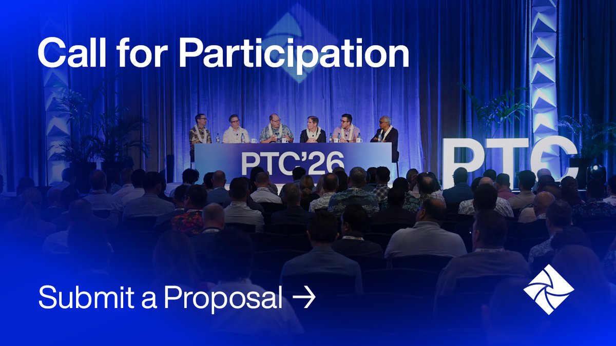 PTCouncil's tweet photo. Take the stage at PTC’27! Share your expertise with a global audience at the premier event for digital infrastructure, telecom, and ICT. 

➡️Learn More &amp; Submit a Proposal: https://t.co/rF7H4a3lYd
Deadline: 29 May 2026

#PTC27 https://t.co/g6i1DmDC9T