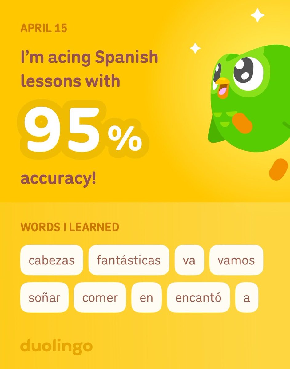 fandom_llamas33's tweet photo. I’m learning Spanish on Duolingo! It’s free, fun, and effective. https://t.co/LY2lsdkNAh