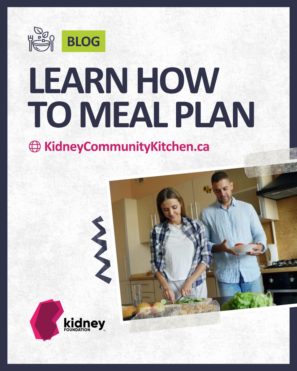 kidneycanada's tweet image. #MealPlanning can help you support your #KidneyHealth and improve your quality of life. 

Read our latest blog post by Registered Dietitian Dani Renouf to find her three expert tips to make meal planning easier: bit.ly/KCK-Meal-Plan-…

#HealthyEating