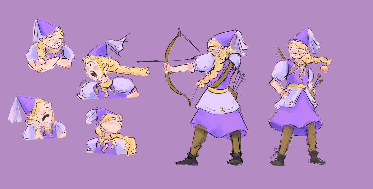 atsitscomic's tweet photo. She's fierce, she's magical and not too happy being Merlin's apprentice. Meet Princess Guinevere of Cameliard! A skilled archer and trainee magic user. Gwen is ready for any foe that comes her way! And in no way does she have any feelings for King Arthur! 

Art: @vixlee57
#atsits https://t.co/un9N66u2Na