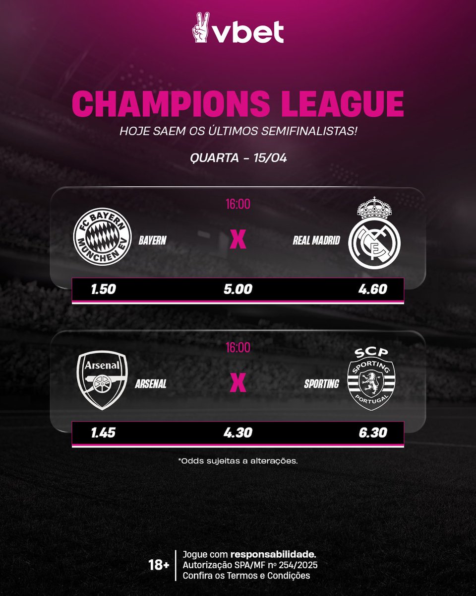 vbet_brasil's tweet image. ÚLTIMAS QUARTAS DA CHAMPIONS!

Vem recordar todos os times que seguem na briga e já possuem títulos da Champions nas costas!

Quem vai pra final? Acesse vbet.link/XdaVBET pra fazer sua aposta!

#championsleague #futebol #odds