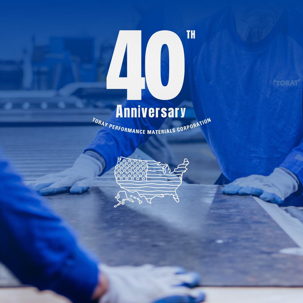 TorayPMC's tweet photo. In honor of American manufacturing, we are proud to recognize a milestone on the horizon: PMC’s 40th anniversary arriving this October.​

For four decades, we've built, engineered, and innovated in the USA driving the future of thermoplastic composites.

#40thAnniversary https://t.co/hI3bS4XUZd