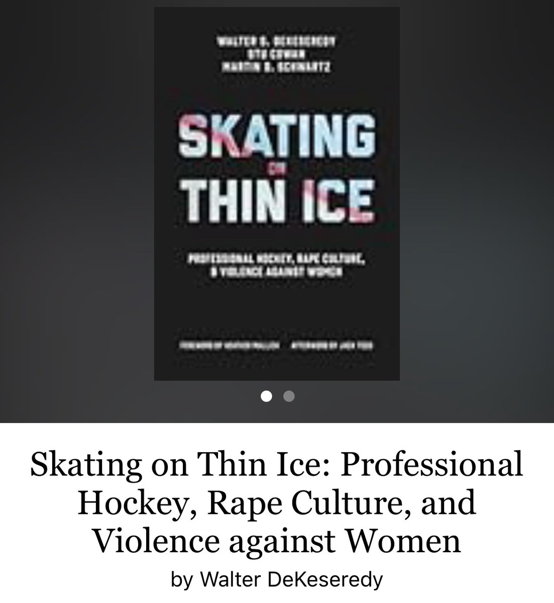 i recommend all these reads to hockey fans who want to educate himself on the realities behind the sport we dedicate so much time to