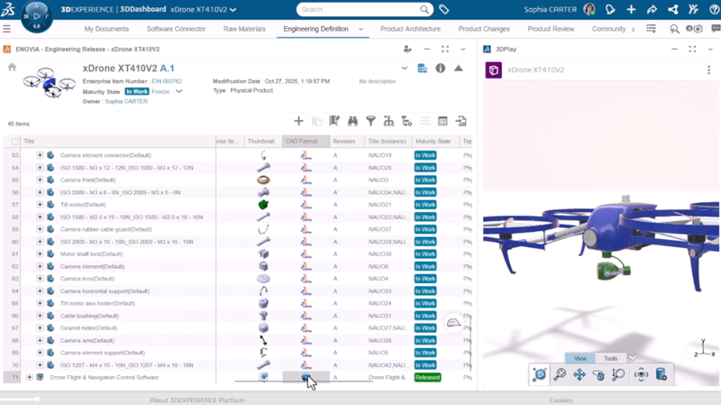 SOLIDWORKS's tweet image. The new #SOLIDWORKS #PLM roles connect team members together through a flexible, team-based and collaborative approach. #SW2026  See what's new:  go.solidworks.com/LfC