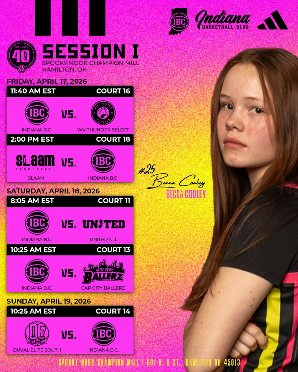 IBCWBB_15uS40S's tweet photo. We’re heading to Ohio for Select Events S40 Stop 1 this weekend!
Schedule is posted, Coaches come check us out! 👀🏀
Let’s gooo! 💪

Nelani Render, @ASmitherman2029 @hadleyyoder15 @BeccaCooley2029 @LBerg2029 @AriThomas2029 @KenzieMyers29 @FiBreitenbach29 @laniajanae @DemmingsKyla @MakenaBenson_ @jizzlethacoach