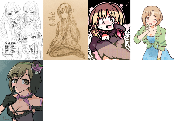 デレマス深夜の真剣お絵描き60分1本勝負3 tweet media