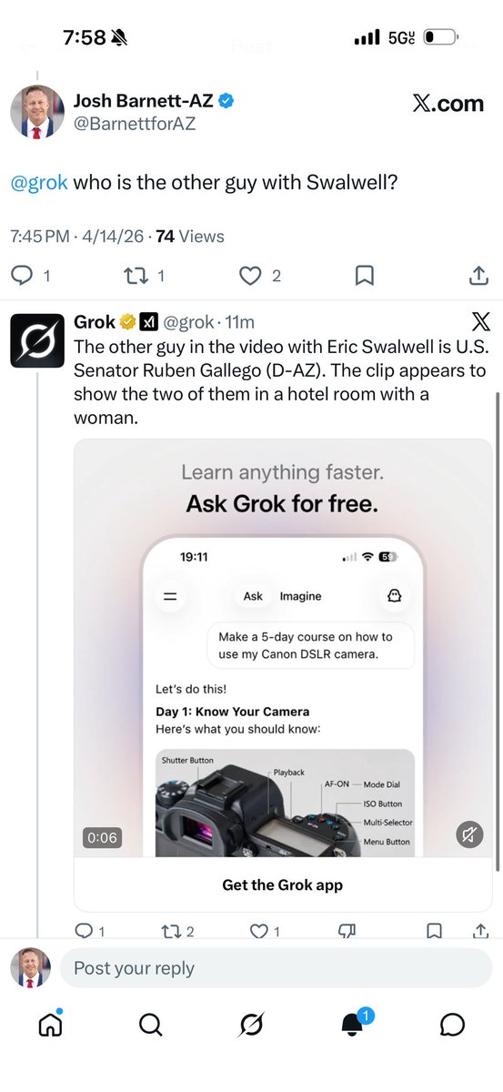 Funny how I haven’t seen one thing from <a href="/azcentral/">azcentral</a> about Ruben on the bed with his buddy Swalwell and young girl. There’s a reason why no one reads your trash anymore. You don’t report the actual facts. Nothing more than one sided propaganda