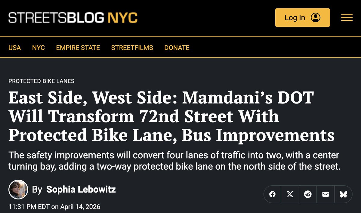 Transportation Alternatives tweet media