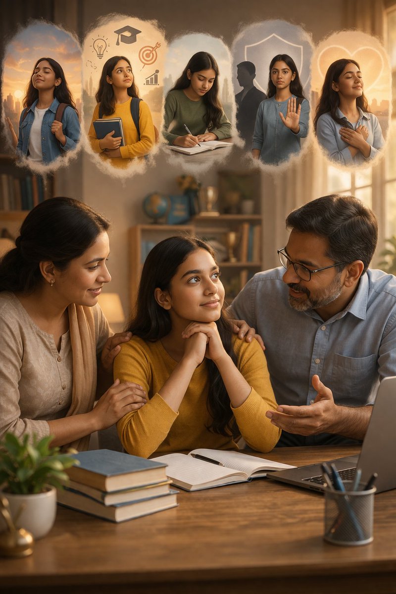 15-17 वर्ष की बेटियों को डराकर नहीं, बल्कि समझाकर और भरोसा देकर सशक्त बनाना ही वास्तविक पालन-पोषण है।जब घर में संवाद, समर्थन और विश्वास होगा, तब बेटियाँ बाहरी गलत प्रभावों से स्वयं को सुरक्षित रखने में सक्षम होंगी।पूरी पोस्ट पढ़े azaadbharat.org/?p=14348
 #StrongGirls #SelfRespect