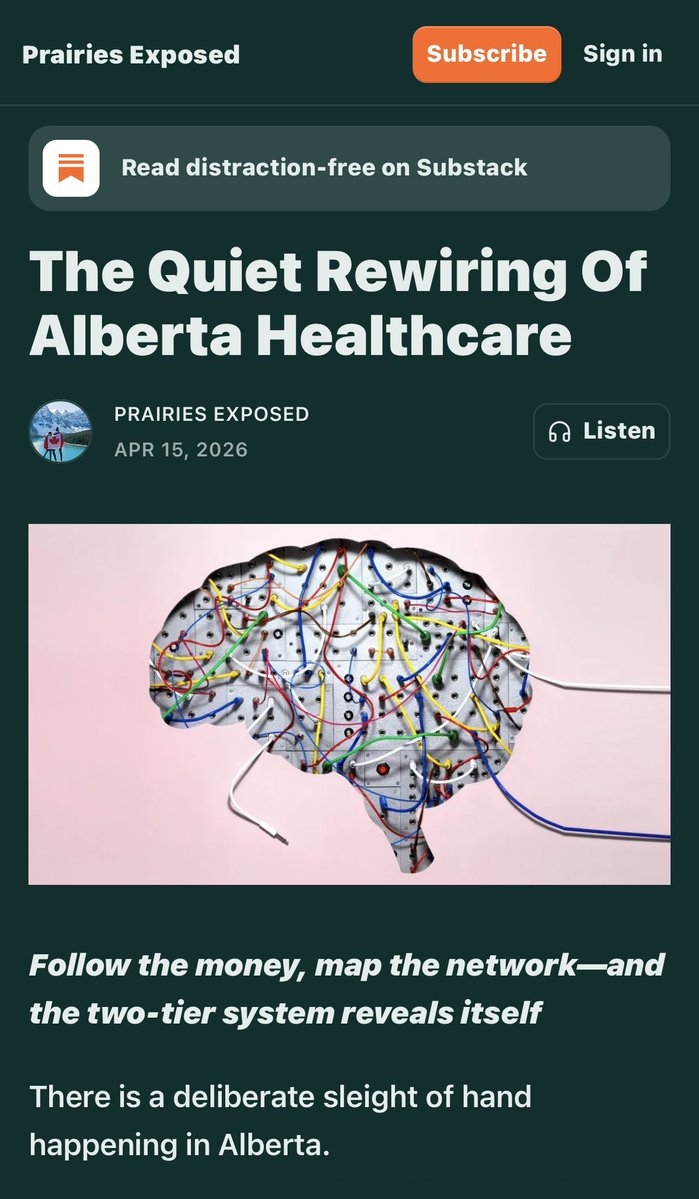 PrairiesExposed's tweet image. Scamcare

prairiesexposed.substack.com/p/the-quiet-re…

#alberta #healthcare #ucp #canada