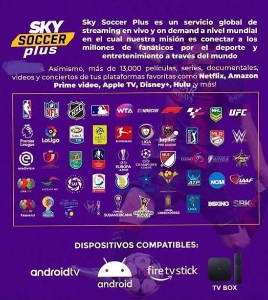 krlu2's tweet photo. #KornoDelUniverso paps para esta época de mundial y etc vendo un servicio de transmisión donde están todas las plataformas y todos los deportes solo por 200 al mes y ya no pagas más https://t.co/P0ZfyYKP8g