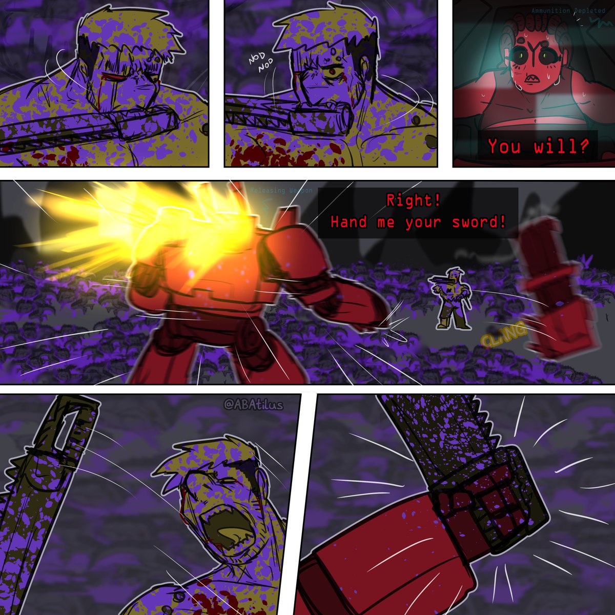 ABAtilus's tweet image. Part 20: To save one life...

(1/4)

#Warhammer40k