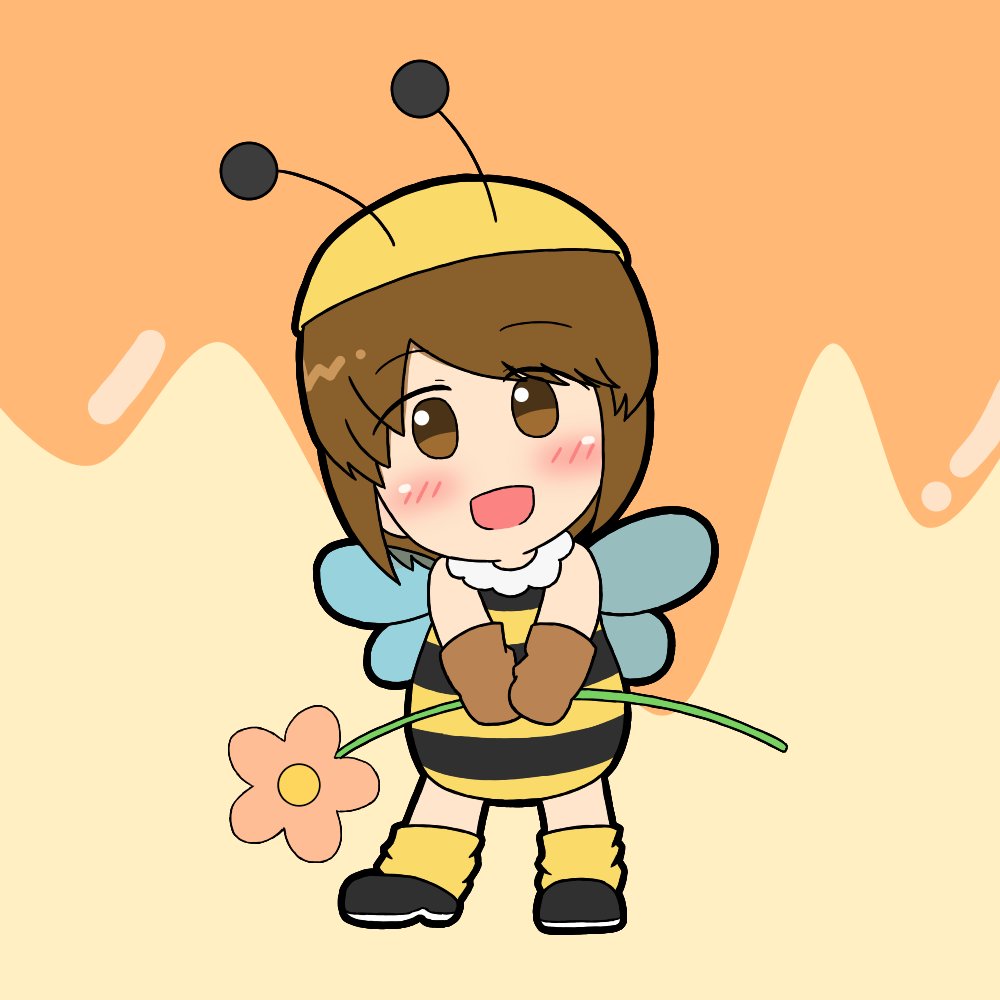 みつばちゆーちゃん！🐝

#ひなどり
