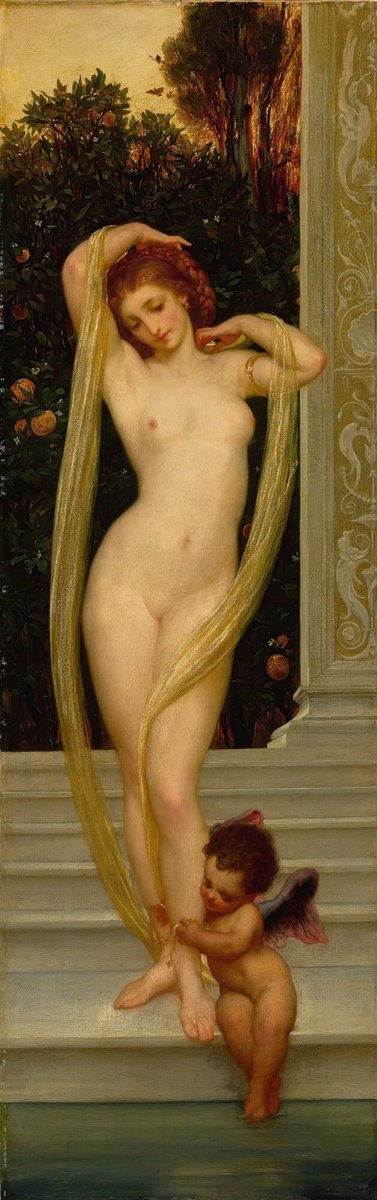 Venus and Cupid by Frederic Leighton (19th Century)