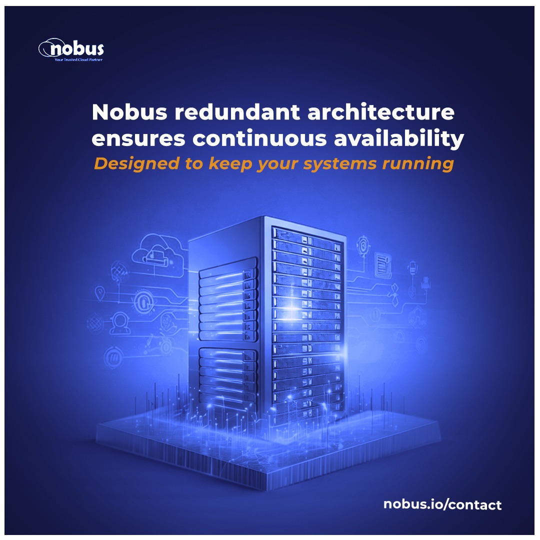 Outages don’t start big, they start at one weak point.

That’s the risk of single-point dependencies.

Nobus Cloud ensures redundancy across your system.

👉 nobus.io/contact 

#cloudinfrastructure 
#nobuscloud 
#systemreliability 
#africatech