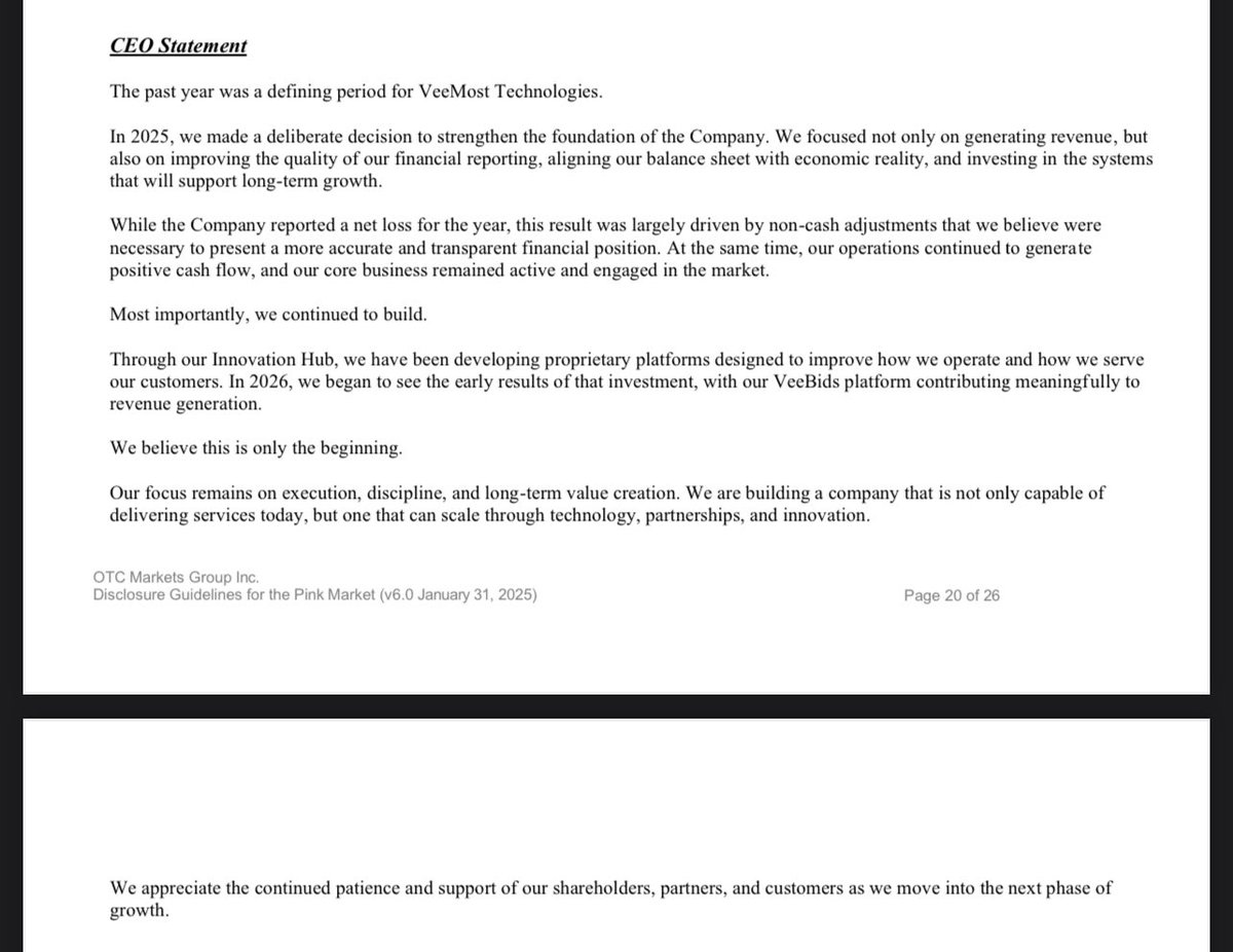 VsraTweets's tweet photo. $VMST Year end report looks good https://t.co/vFc98sMJEh