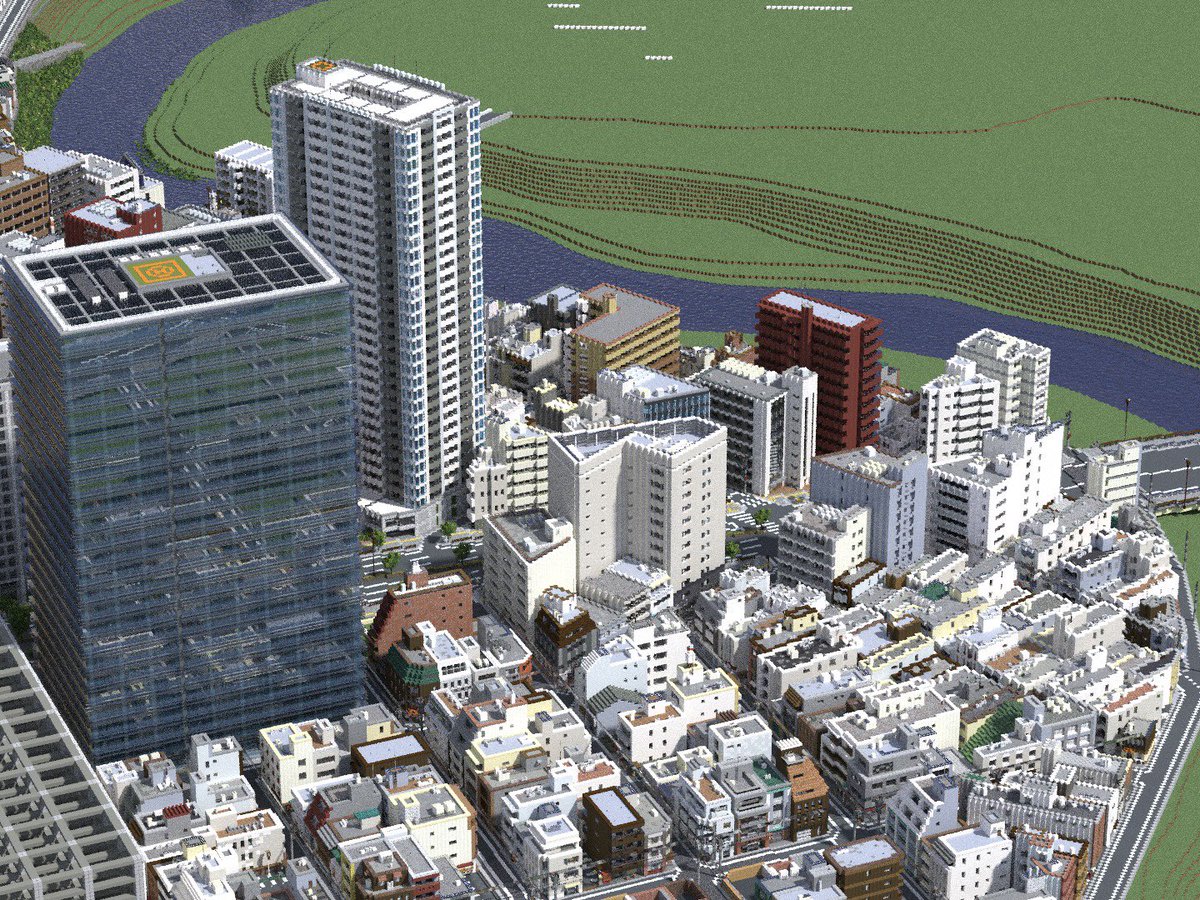 Eirakucho's tweet image. 日本の街っぽくなってきました
#Minecraft #永松市