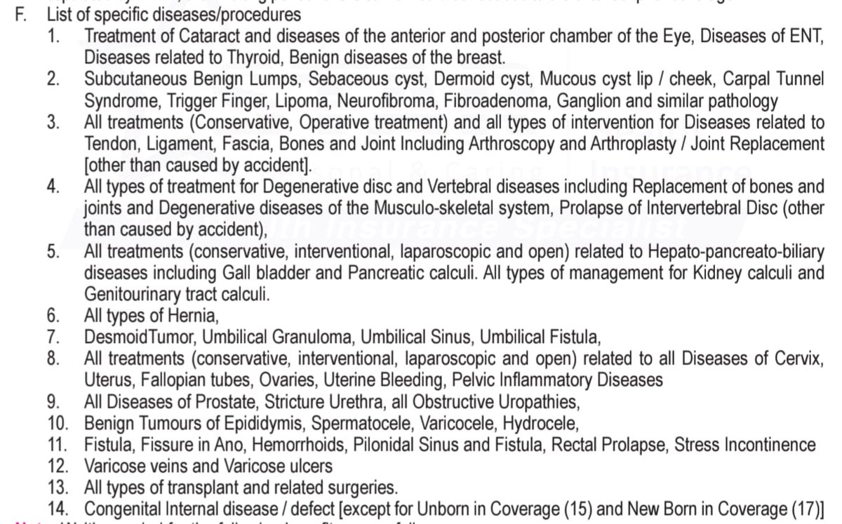 Kbe_ins's tweet image. Specified Diseases Waiting Period of 2 Years applicable in all health insurance policies of every insurance company. 

Pls find 3 presentations but same contents. #HealthInsurance #Claim #MedicalInsurance