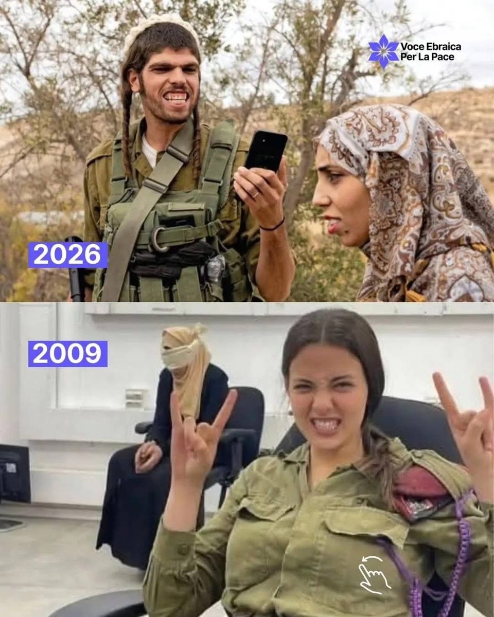 emperorLTC's tweet photo. Italy’s L’Espresso has sparked outrage in Israel with its cover story “L’ABUSO” — “The Abuse.” The magazine shows an Israeli settler grinning while filming a terrified Palestinian woman, exposing the predatory nature of the Israeli occupation.#Palesti̇ne https://t.co/Mkav0XX6CW