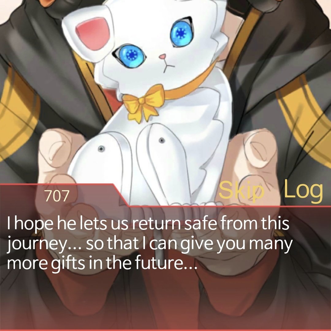 zaramune's tweet photo. @sameoldfreshair and when he spend his time crafting a robocat as his reminder just how deep his feelings for mc..? 😭💔 and it get worse when he said he don't want his death be in silence and forgotten now that he knows someone (mc) cared for him.. idk man he is my favorite in mysme. https://t.co/I65vGSyvyU