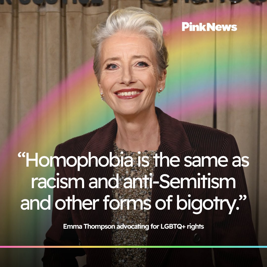 Happy Birthday, Emma Thompson! 🎉 

The actress has long been an ally for the LGBTQ+ community.

📷 Getty