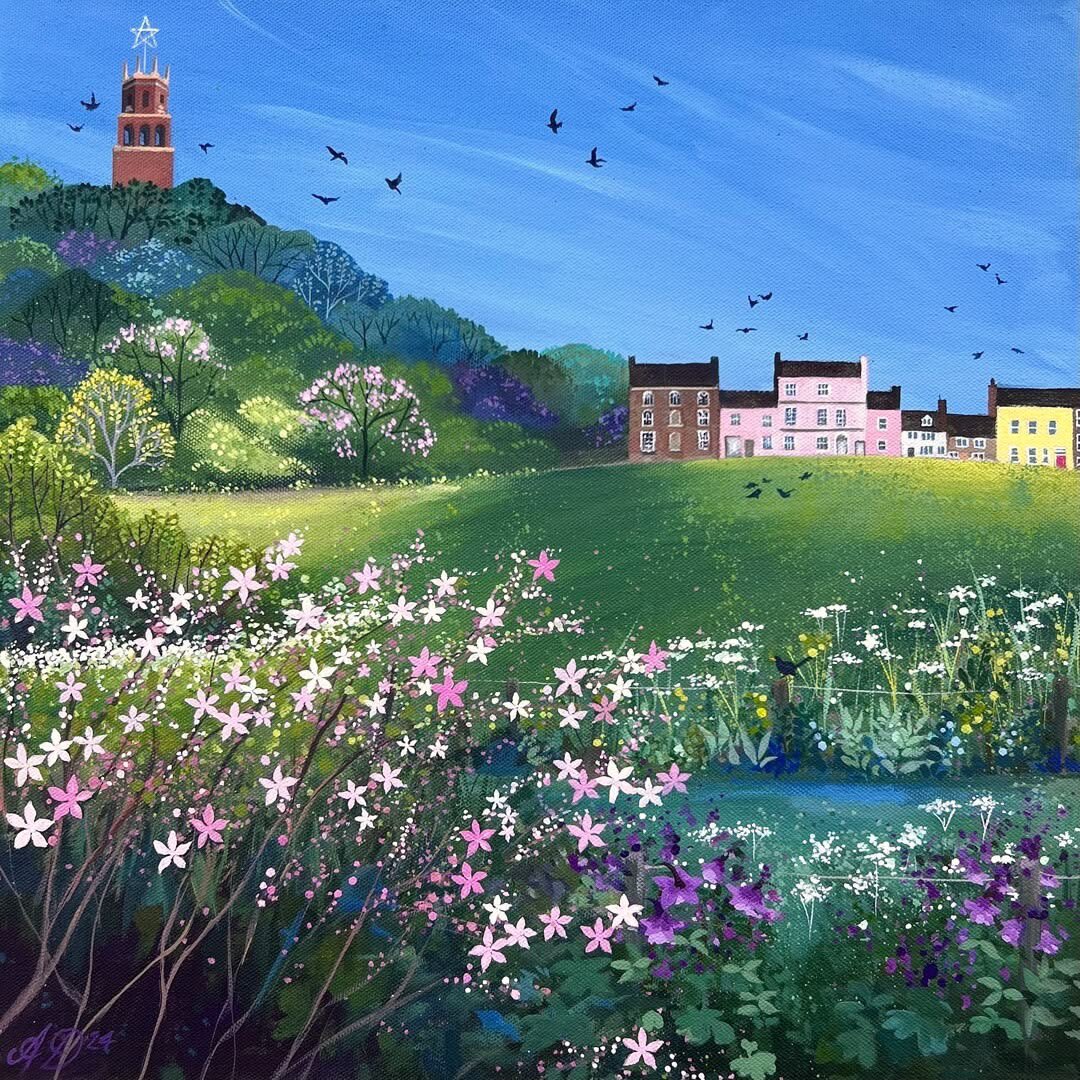 HWarlow's tweet image. ‘Folly Hill’
Anne Marie Dahlstrom 
Oxfordshire based artist 
Her business  is called 
Snowy Pheasant,  more on ETSY or
snowypheasant.com
