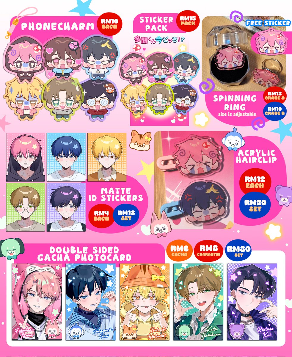 Akinerui's tweet image. Catalogue for #animefestplus2026 !! 
📆 18th-19th April 2026
📍Sunway Pyramid Convention Centre
🛒 PO link below!! (Limited!!!) 
🩷 Tamon B-side, You and I are polar opposites, Guildmate next door etc.. 

(1/4)