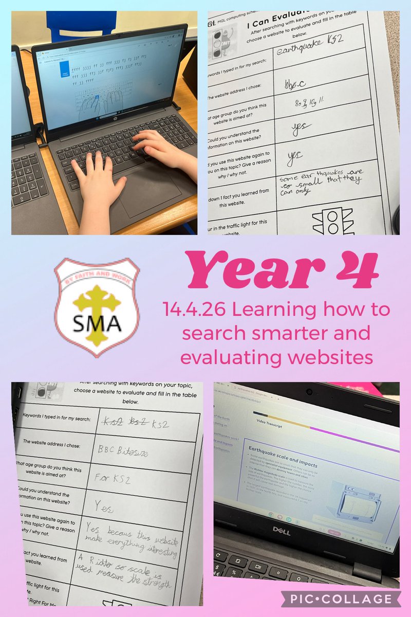 MGLWorld_Mel's tweet photo. In computing this week @SMA_Year4 started a new topic all about smarter searching and 
online safety. Today we evaluated websites on their usefulness for finding out Great work! 
@MglWorldNews #ks1computing @MglWorldNews @StMargarets_ #ks2computing https://t.co/Zl0HUKMdEy